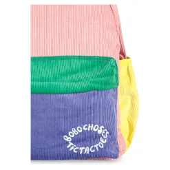 Bobo Choses Ribfluwelen rugzak met geborduurd logo