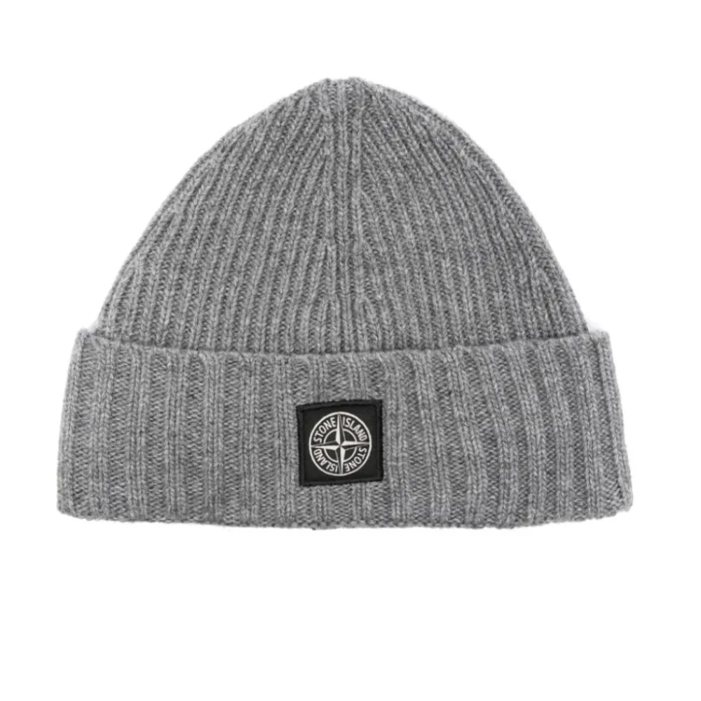 Stone Island Mutsen En Petten^Ribgebreide Kompas Muts