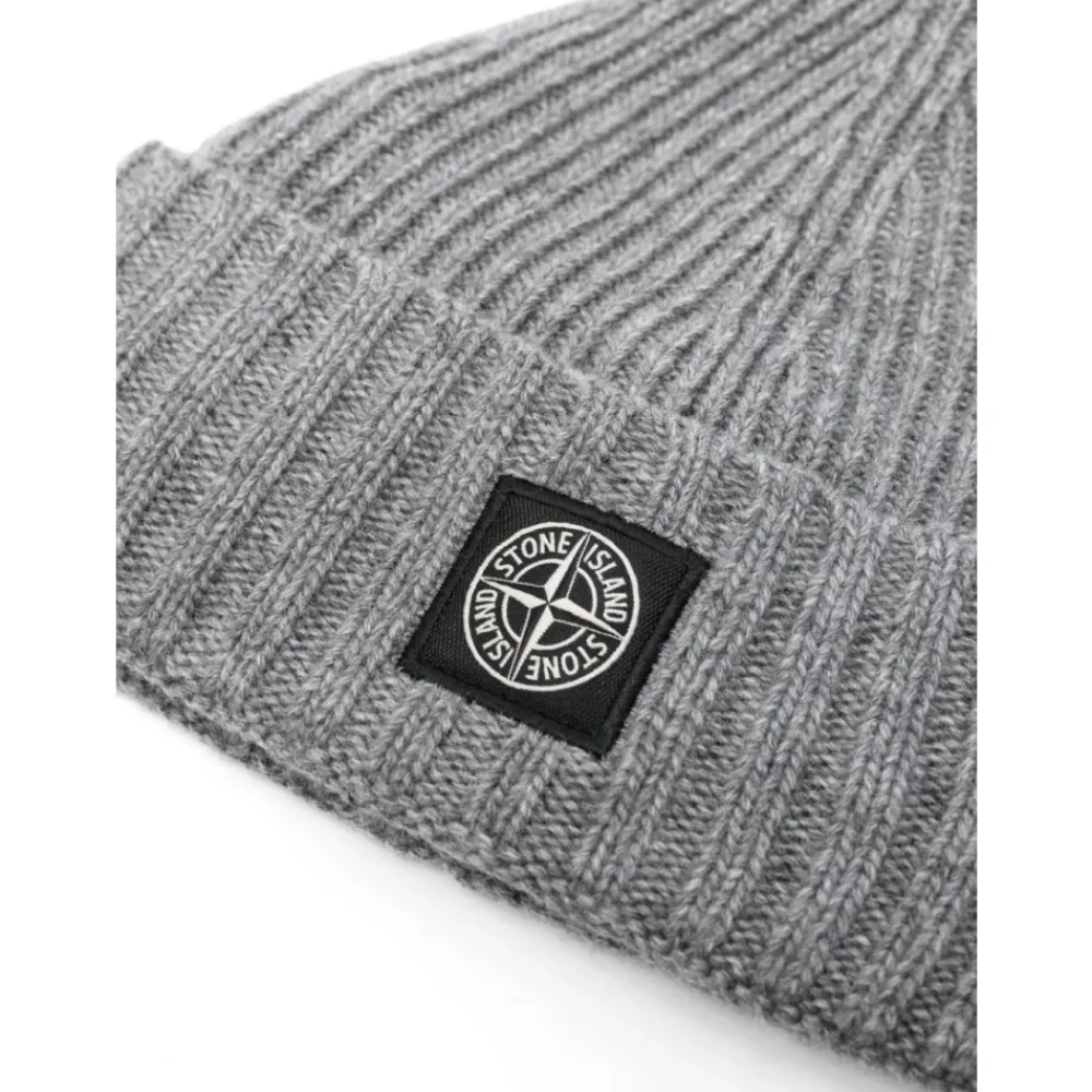 Stone Island Mutsen En Petten^Ribgebreide Kompas Muts