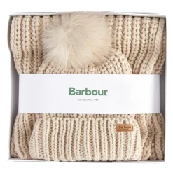 Barbour Bodysuits & Sets^Rib-gebreide muts en sjaal set