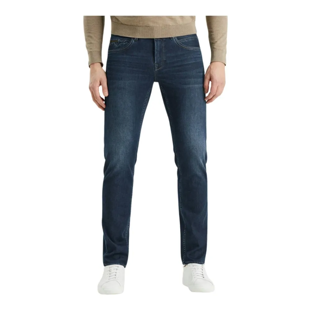 Heren Vanguard Jeans^Rider Washed Mid Blue Jeans