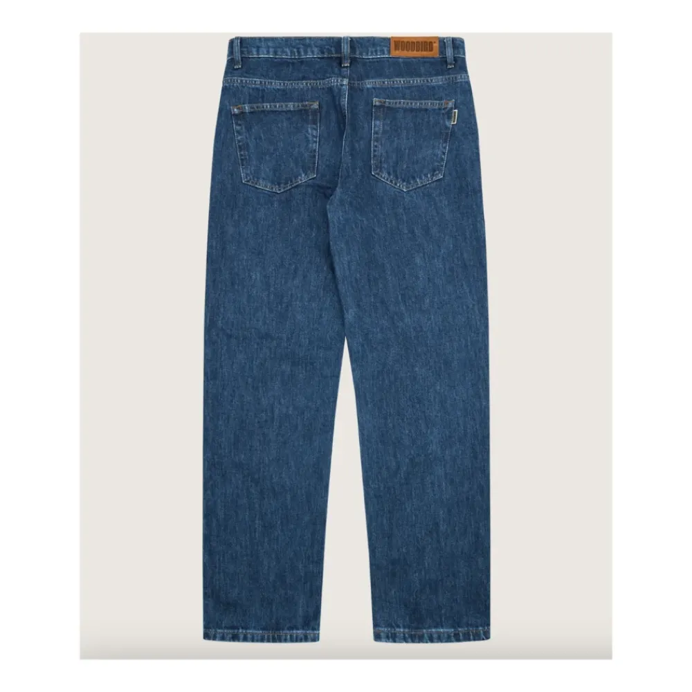 Heren Woodbird Rinse Jeans 90s Stijl