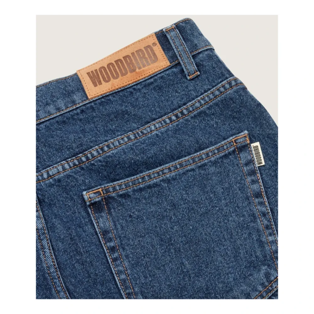 Heren Woodbird Rinse Jeans 90s Stijl