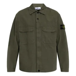 Heren Stone Island Jassen^Ripstop Zip Shirt Jacket