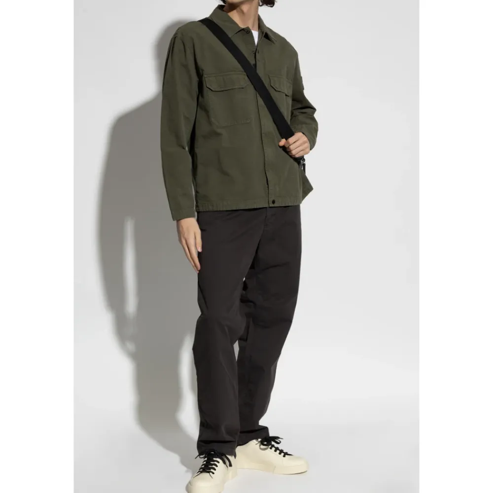 Heren Stone Island Jassen^Ripstop Zip Shirt Jacket