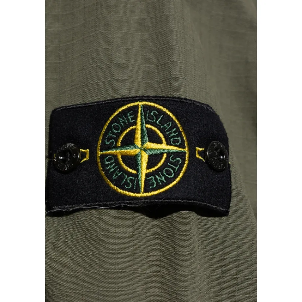 Heren Stone Island Jassen^Ripstop Zip Shirt Jacket