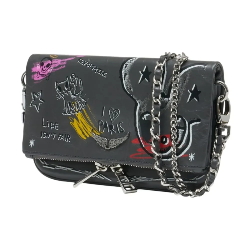 DAMES Zadig & Voltaire Schoudertassen^Rock Nano Humberto Clutch