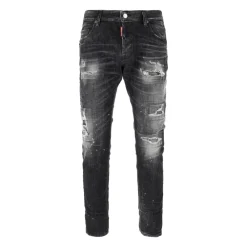 Heren Dsquared2 Jeans^Rocky Mountains Black Washed Jeans