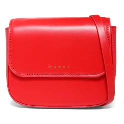 Marni Tassen^Rode Eco-Leren Casual Schoudertas