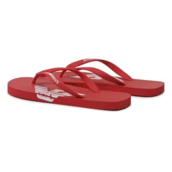 Heren Emporio Armani Rode Flip Flops XVQS06XN74600115