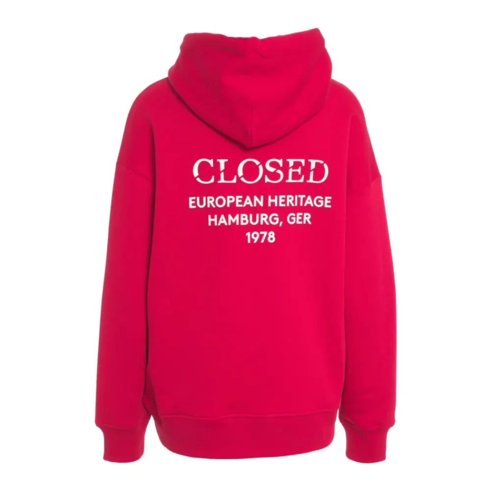 DAMES Closed Rode Heritage Print Hoodie AW25