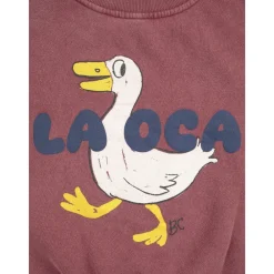 Bobo Choses Bovenkleding^Rode Katoenen Sweatshirt met Voorprint