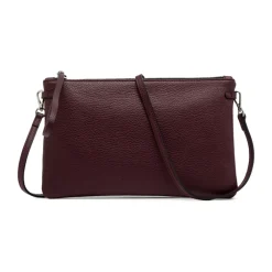 DAMES Gianni Chiarini Clutches^Rode leren clutchtas Hermy