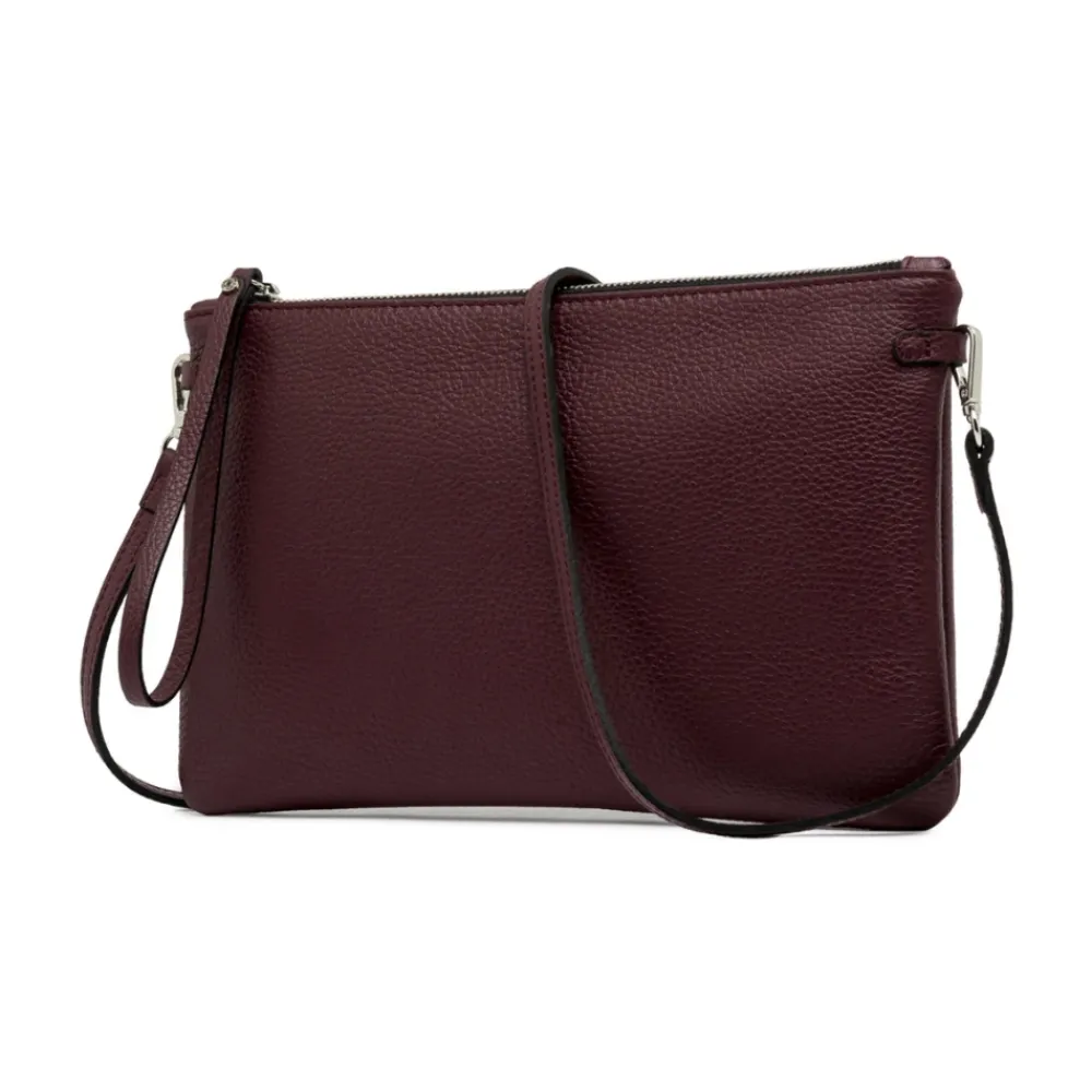 DAMES Gianni Chiarini Clutches^Rode leren clutchtas Hermy