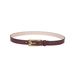 DAMES Victoria Beckham Rode Leren Riem Elegante Stijl