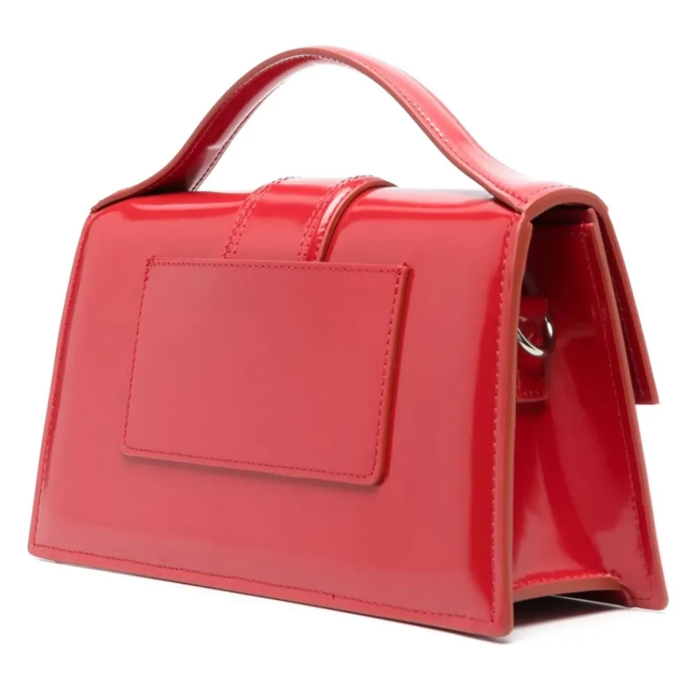 DAMES Jacquemus Handtassen^Rode Leren Schoudertas