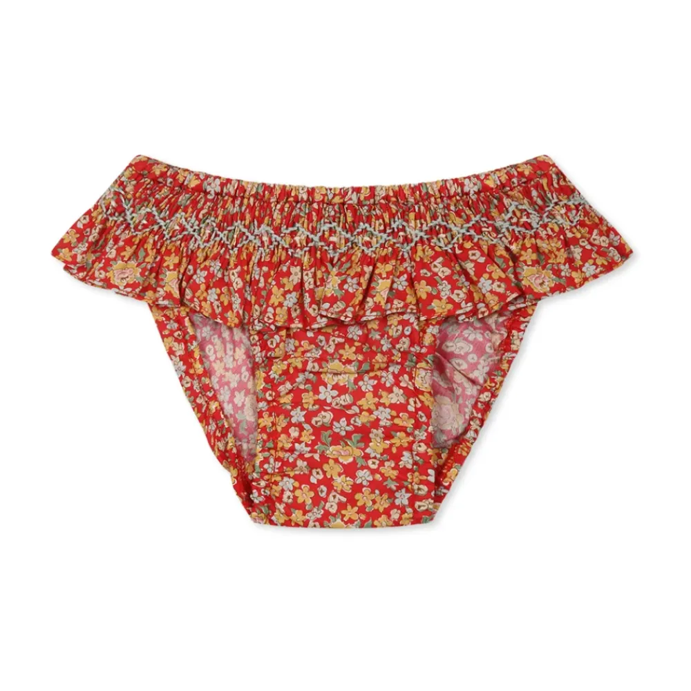 Bonpoint Rode Liberty Stof Slip met Ruches