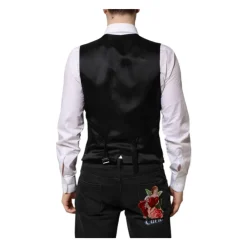 Heren Dolce & Gabbana Kostuums^Rode Pailletten Formele Vest