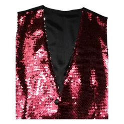 Heren Dolce & Gabbana Kostuums^Rode Pailletten Formele Vest