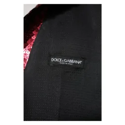 Heren Dolce & Gabbana Kostuums^Rode Pailletten Formele Vest