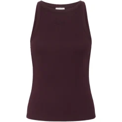 DAMES Gestuz Shirts^Rode Rhinestone Logo Tank Top