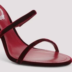 DAMES René Caovilla Rode Sandalen Verhogen Stijl Comfortabel