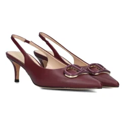 DAMES Twinset Pumps^Rode Slingbacks voor Stijlvolle Winter
