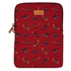 DAMES GALLO Laptoptassen^Rode Tablethoes met Skiër Motief