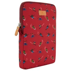 DAMES GALLO Laptoptassen^Rode Tablethoes met Skiër Motief