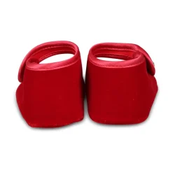 Monnalisa Ballerina'S^Rode Velvet Balletflats met Kristalband