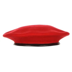 Heren Kangol Rode Wolle Platte Pet Hoed