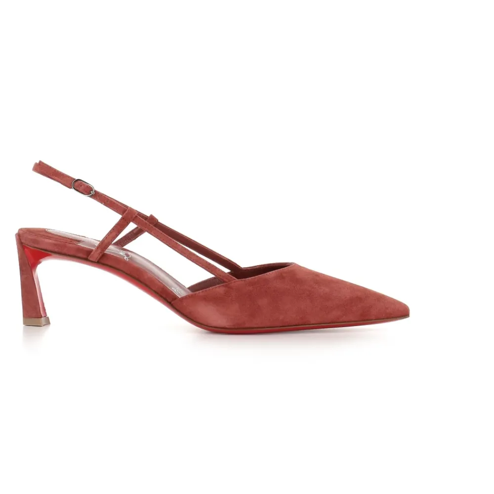 DAMES Christian Louboutin Roest Décolleté Hakken van Suède