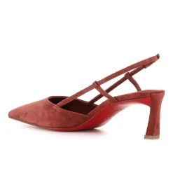 DAMES Christian Louboutin Roest Décolleté Hakken van Suède