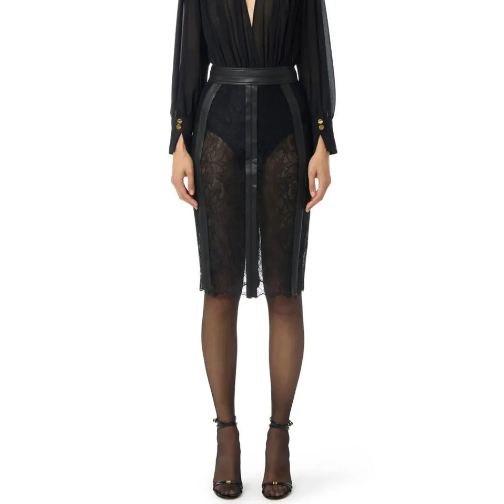 DAMES Elisabetta Franchi Rokken^Rok in bloemenkant