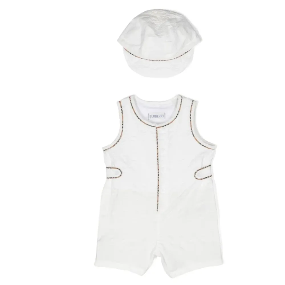 Burberry Romper en Hoed Set