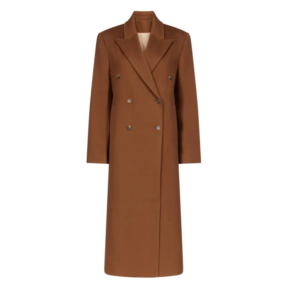 DAMES Loulou Studio Rosco Double-Breasted Lange Jas