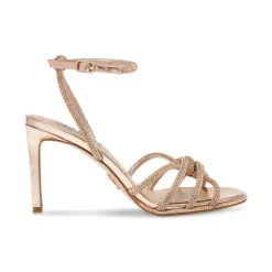 DAMES Steve Madden Sandalen^Rose Goud Platte Schoenen Synthetisch Model