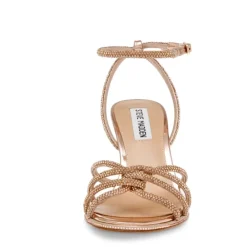 DAMES Steve Madden Sandalen^Rose Goud Platte Schoenen Synthetisch Model
