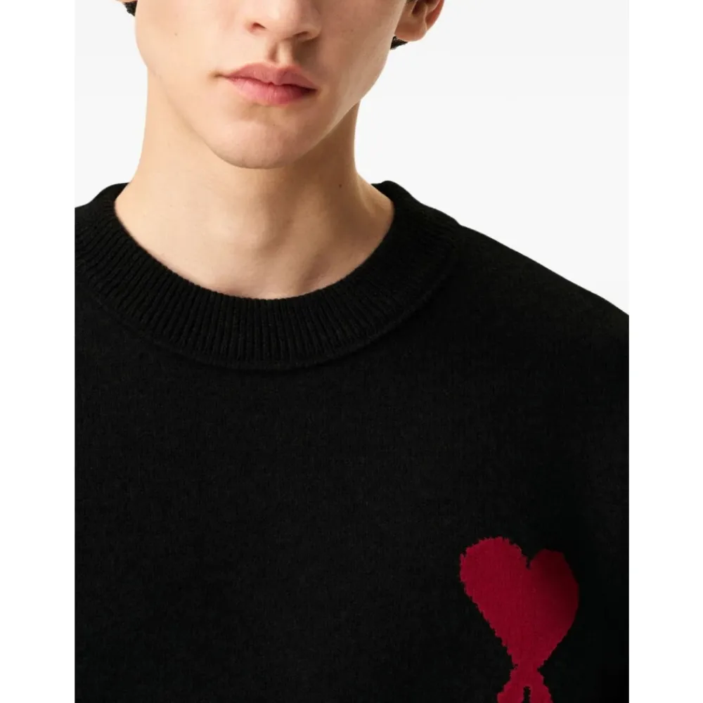 Heren Ami Paris Round-neck Knitwear