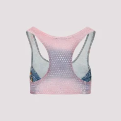 Diesel Roze & Paarse Denim Top