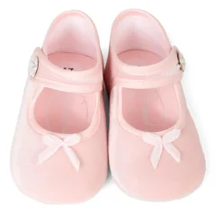 Monnalisa Ballerina'S^Fluwelen Balletschoenen met Strik