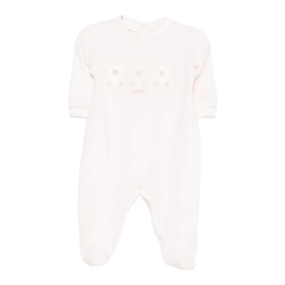 Lalalù Roze Geborduurde Jumpsuit Jurk