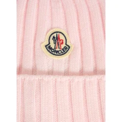 Moncler Mutsen En Petten^Geribbelde Wollen Beanie Muts