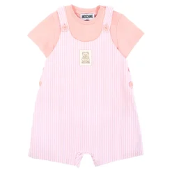 Moschino Gestreepte Tuinbroek met T-shirt