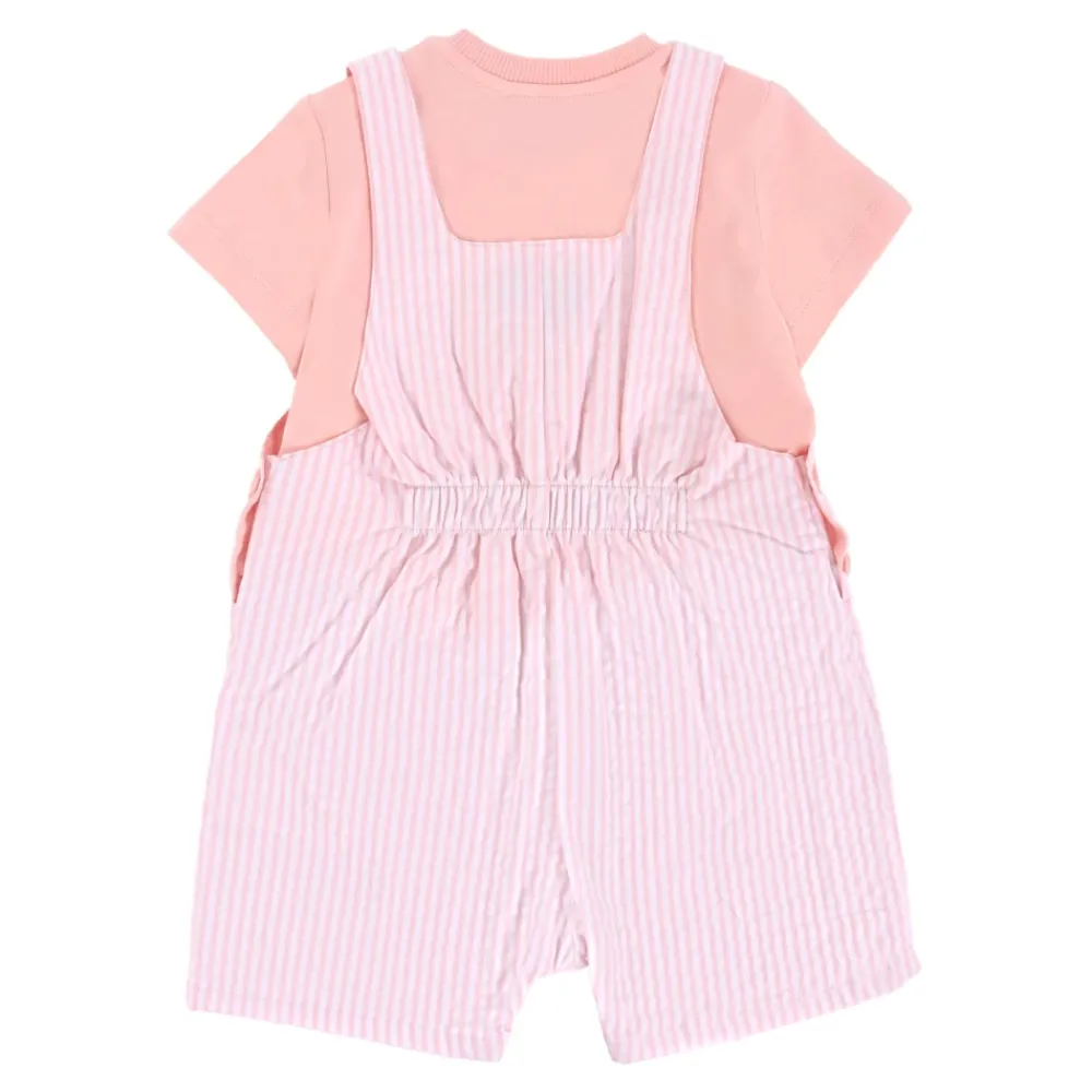 Moschino Gestreepte Tuinbroek met T-shirt