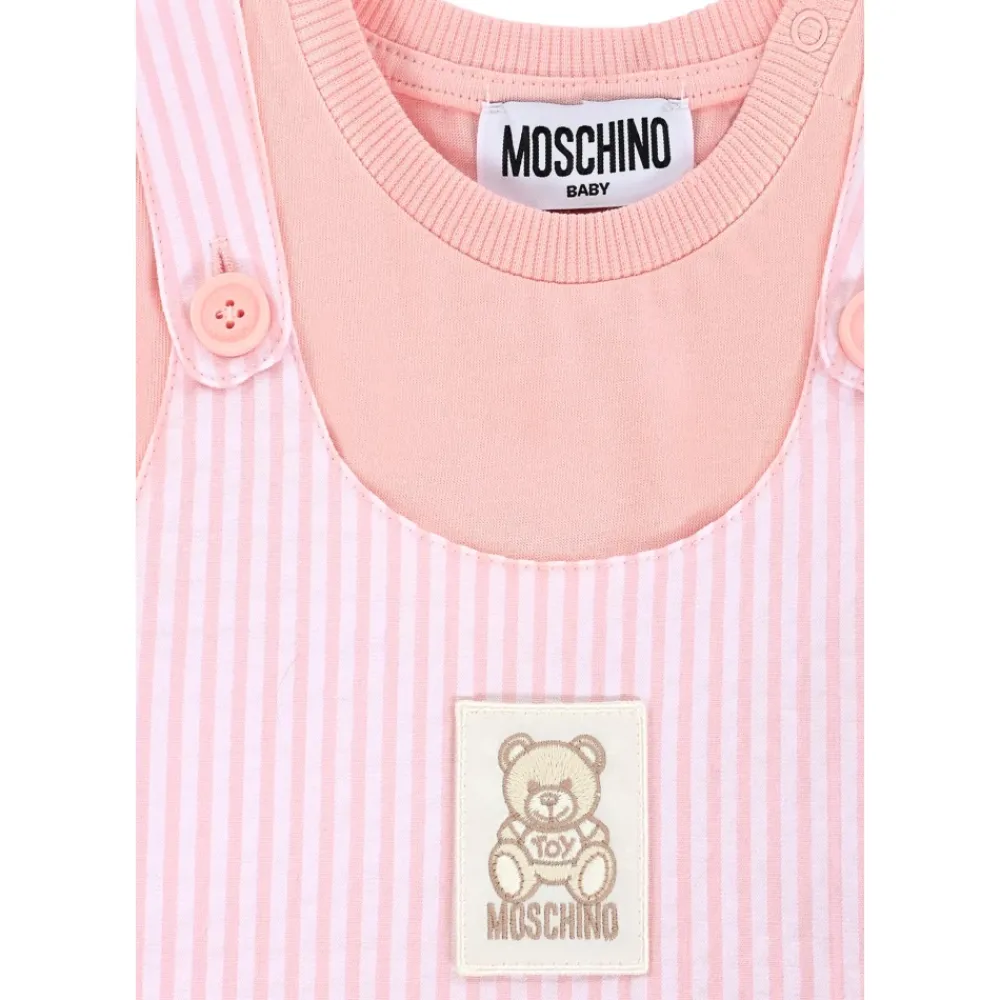 Moschino Gestreepte Tuinbroek met T-shirt