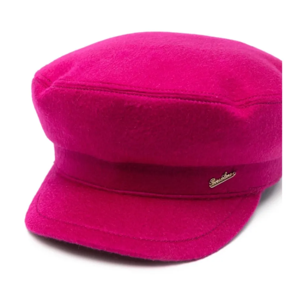 DAMES Borsalino Hoeden^Kasjmier Platte Kroon Hoed