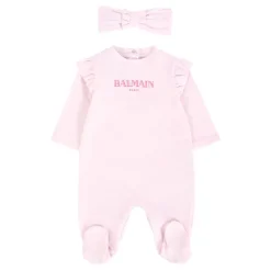 Balmain Katoenen Babygrow Rompers Set