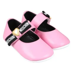 Moschino Ballerina'S^leren ballerina schoenen met strik