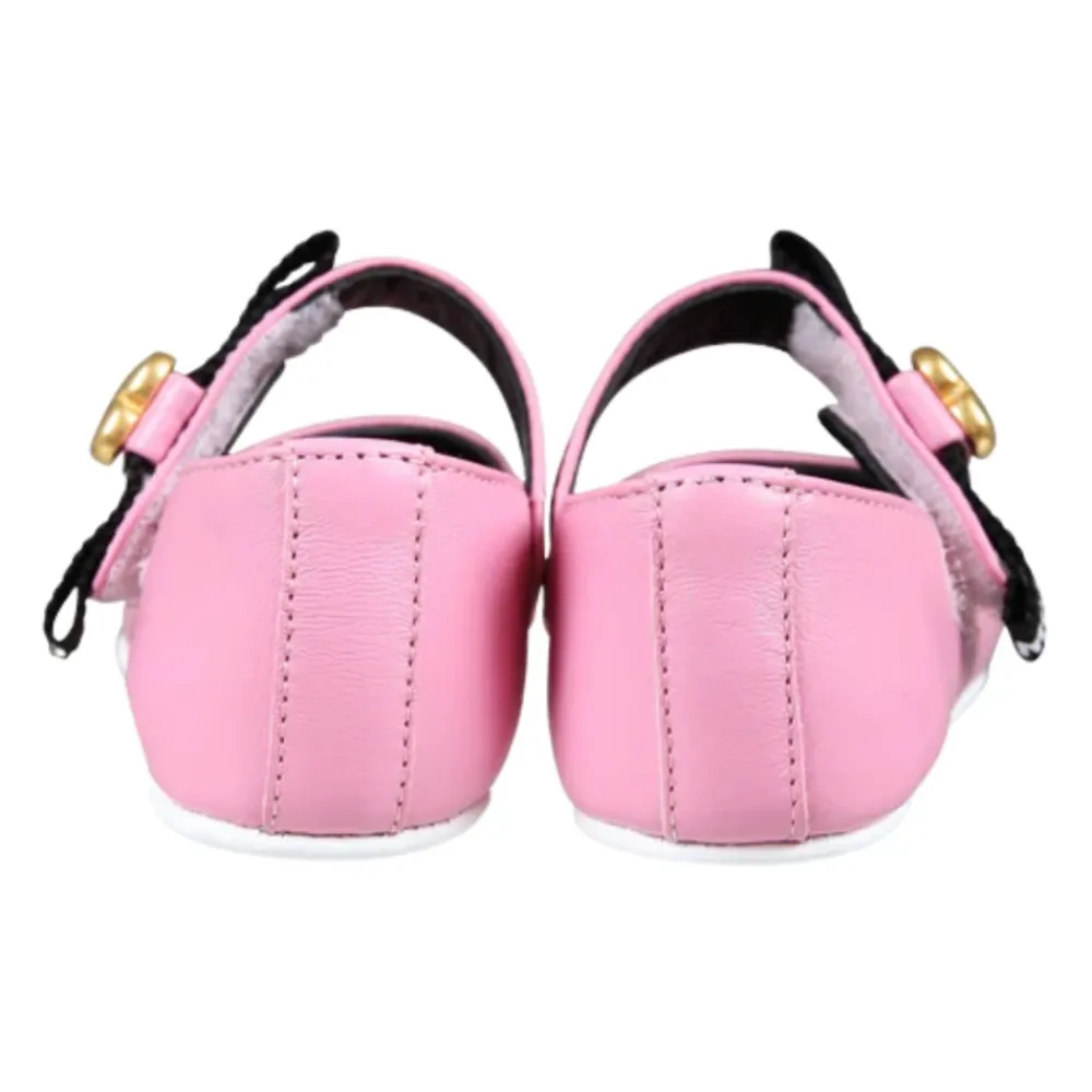 Moschino Ballerina'S^leren ballerina schoenen met strik